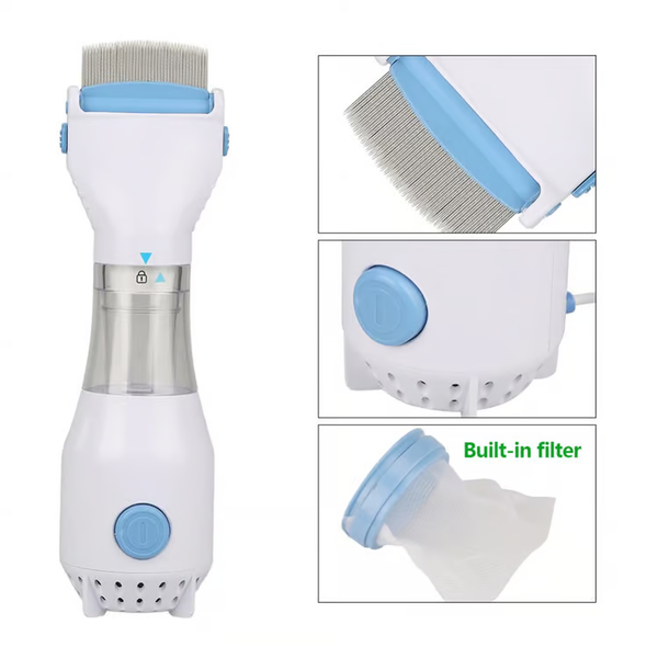 Electric lice removal comb