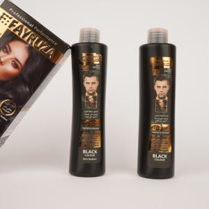 Offer two pieces of black hair dye shampoo and conditioner